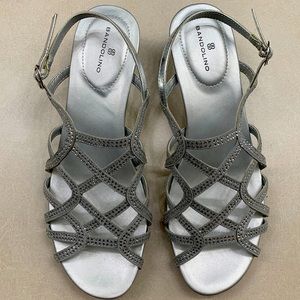 Brand New!! Bandolino Ladies dress sandal. Size 8. Silver color.